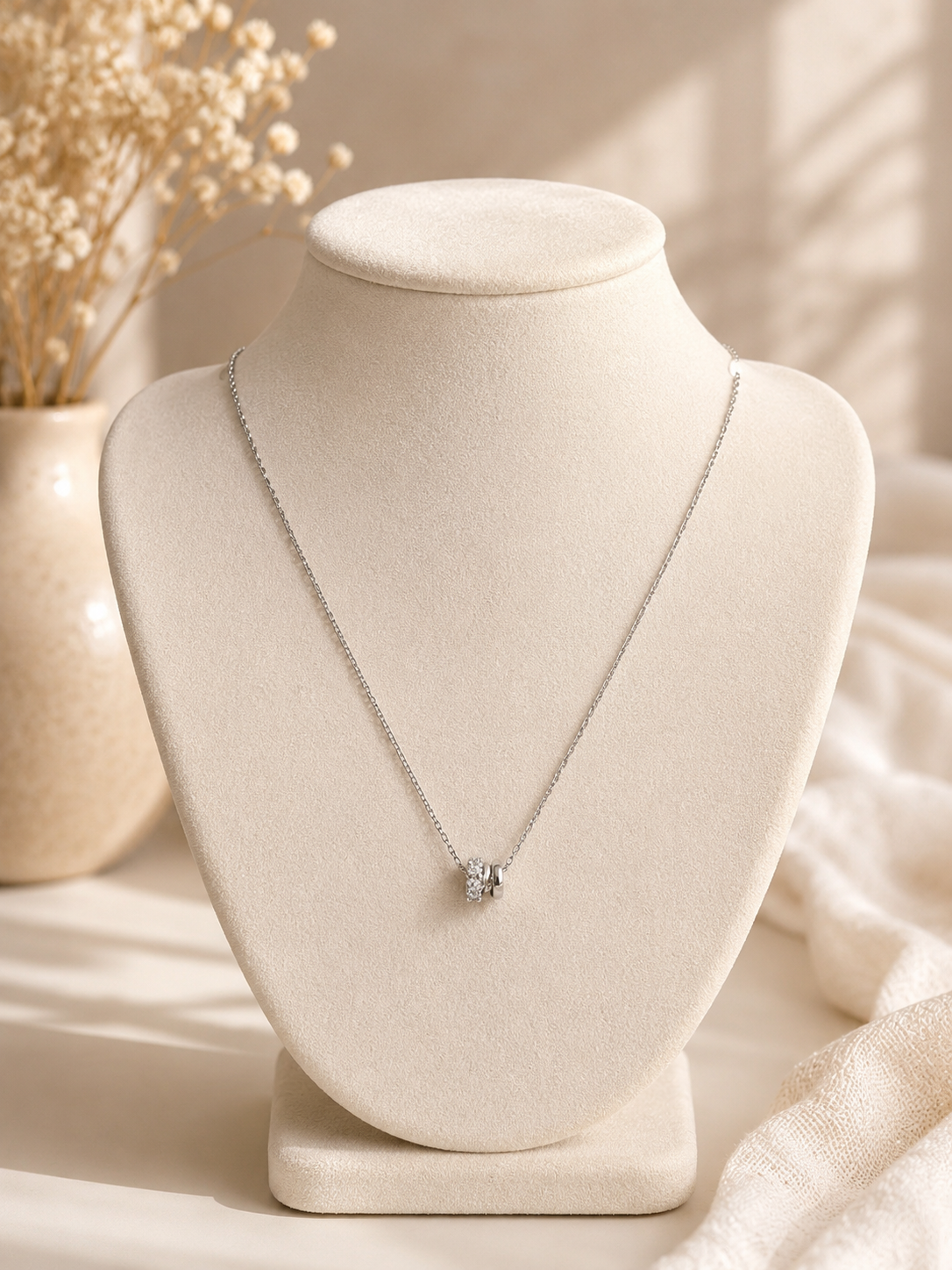 Collar plateado #58A