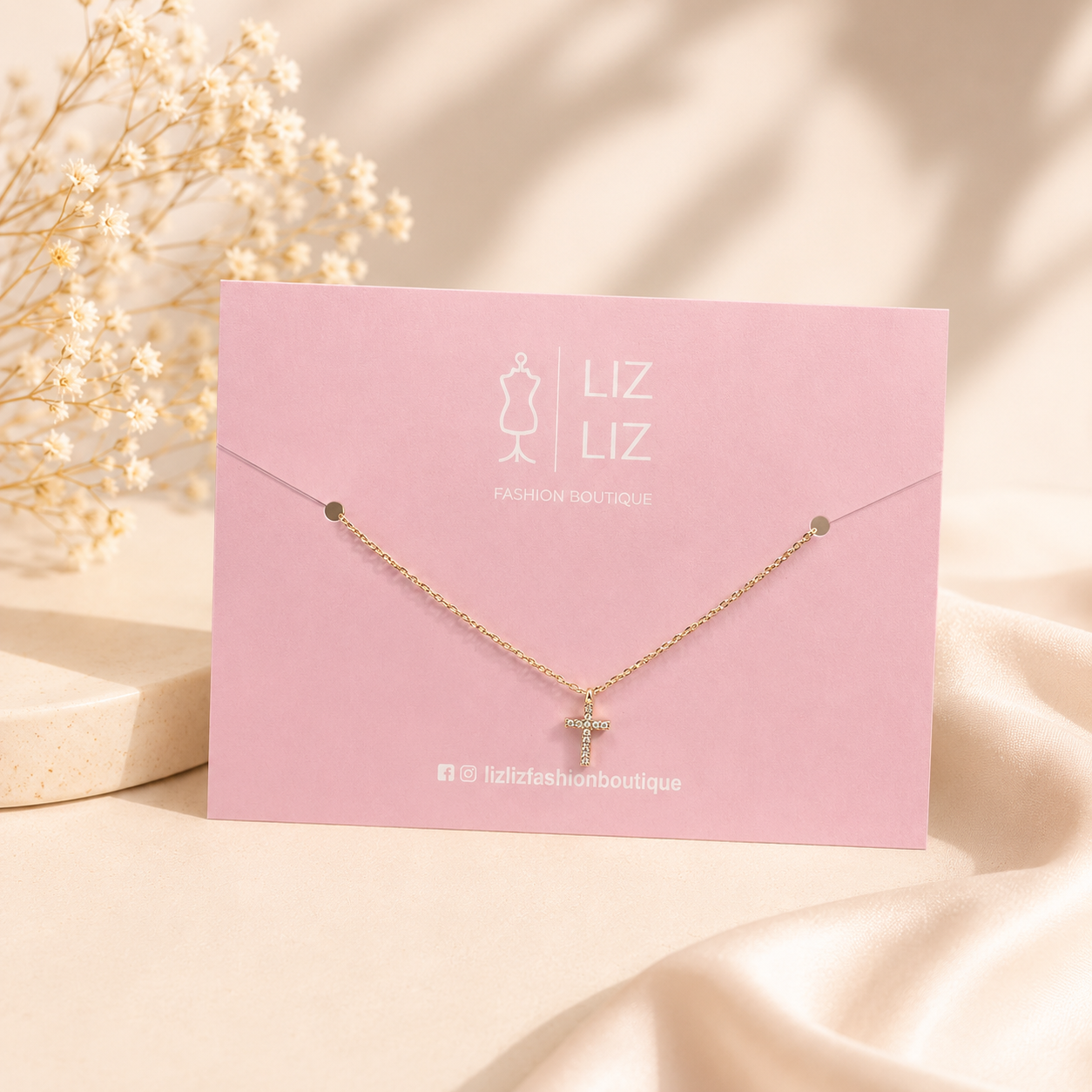 Collar cruz #61A