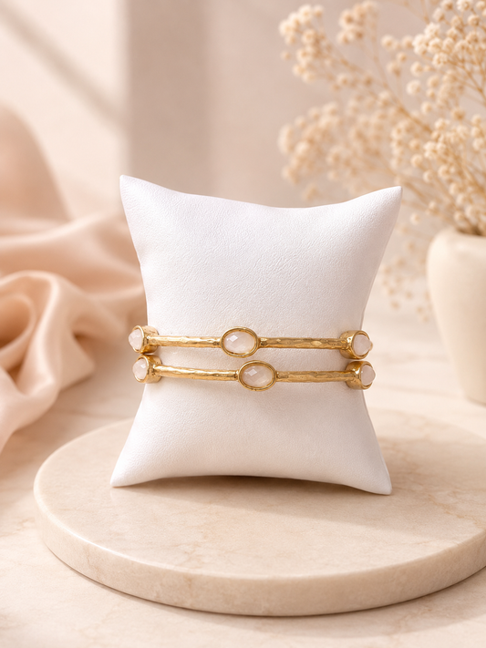 Pulsera doble dorada #66A